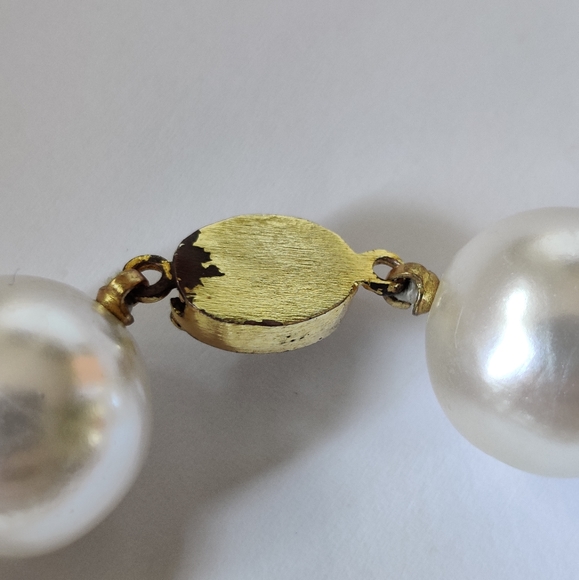 🇨🇦 Vintage oversized faux pearls necklace - Picture 11 of 12